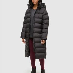 NWT Tentree Lookout Long Puffer Jacket – Meteorite Black – Size S